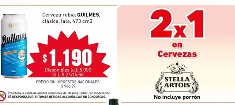 Quilmes - Cerveza rubia