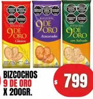9 de oro - BIZCOCHOS