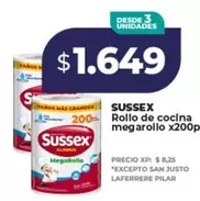 Sussex - Rollo de cocina megarollo x200p