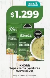 Knorr - Sopa crema verduras nueva x60gr