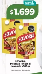 Savora - Mostaza original doypack