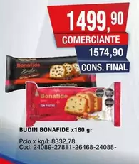 Bonafide - BUDIN x180 gr