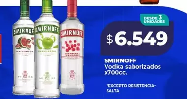 Smirnoff - Vodka saborizados