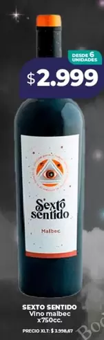 Malbec - SEXTO SENTIDO Vino malbec