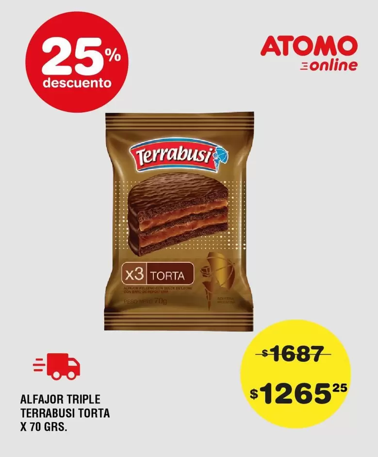 Terrabusi - ALFAJOR TRIPLE TORTA