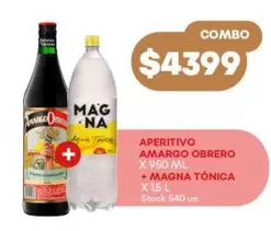 Amargo - APERITIVO AMARGO OBRERO + MAGNA TÓNICA