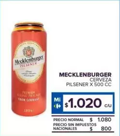 Mecklenburger - Cerveza Pilsener 