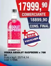 Absolut - RASPBERRI x 700