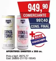 X$ - APERITIVOS SHOOTER