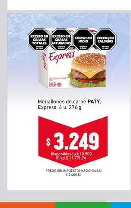 Express - Medallones de carne PATY