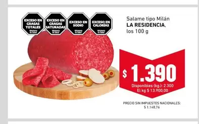 Milán - Salame tipo