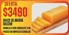 Dulcor - DULCE DE BATATA