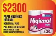 Higienol - PAPEL HIGIÉNICO