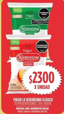 La Serenísima - YOGUR CLÁSICO