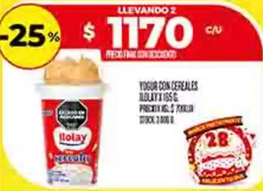 YOGUR CON CEREALES