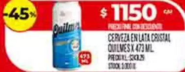 Quilmes - CERVEZA EN LATA CRISTAL