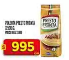 Presto Pronta - POLENTA PRESTO PRONTA