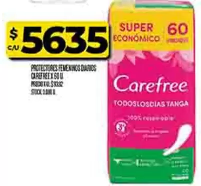 Carefree - PROTECTORES FEMENINOS DIARIOS