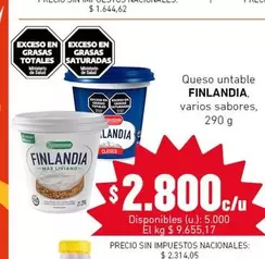 Finlandia - Queso untable