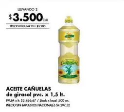 cañuelas - de girasol pvc.