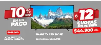 Off - SMART TV LED 50" 4K