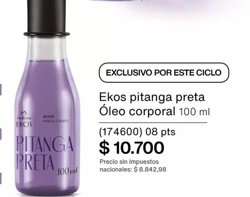 Natura - Ekos pitanga preta