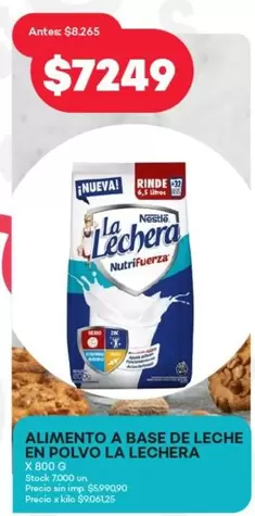 La Lechera - ALIMENTO A BASE DE LECHE EN POLVO