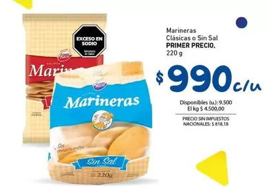 Primer - Marineras Clásicas o Sin Sal