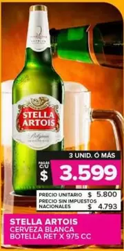 Stella Artois - Cerveza Blanca
