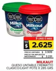 Milkaut - Queso Untable Crematto Clasico