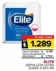 Elite - Servilleta Ultra Suave