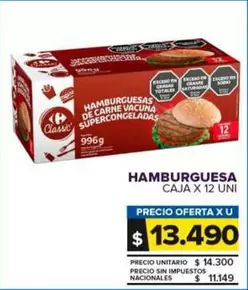 Carrefour - Hamburguesa
