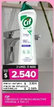 Cif - Limpiador Cremoso Bioactive Original