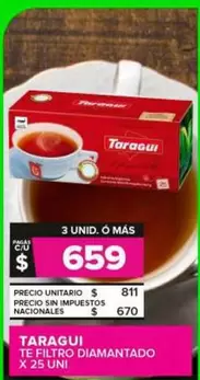 Taraguí - Te Filtro Diamantado 