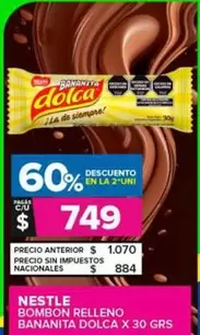 Nestlé - Bombon Relleno Bananita Dolca