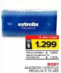 Roby - Algodon Hidrofilo Premium
