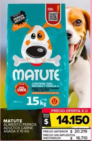 Matute - Alimento Perros Adultos Carne Asada
