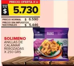 Solimeno - Anillas De Calamar Rebozadas