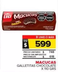 Lia - Macucas Galletitas Chocolate