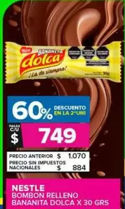 Nestlé - Bombon Relleno Bananita Dolca 