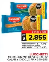 Lucchetti -  Medallon Mix De Vegetales/Calab Y Choclo Fp