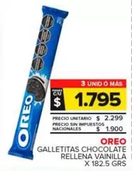 Oreo - Galletitas Chocolate Rellena Vainilla