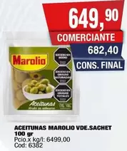 Marolio - ACEITUNAS VDE.SACHET