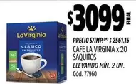 La Virginia - CAFE LA VIRGINIA x 20 SAQUITOS