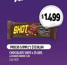 Shot - CHOCOLATE SHOT x 35 GRS