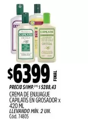 Capilatis - CREMA DE ENJUAGUE EN GROSADOR