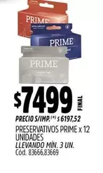 Prime - PRESERVATIVOS x 12 UNIDADES