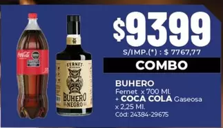Coca cola - Fernet + Gaseosa