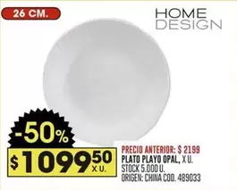 Origen - PLATO PLAYO OPAL