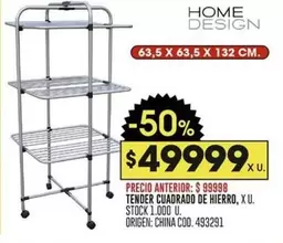 X$ - TENDER CUADRADO DE HIERRO, XU.